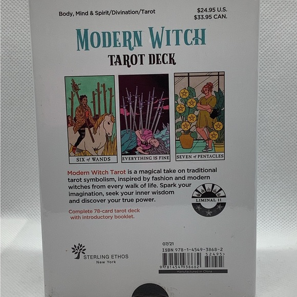 Modern Witch Tarot Deck By Lisa Sterle Guide Book And 78 Color Cards Sealed NWT - Picture 2 of 4